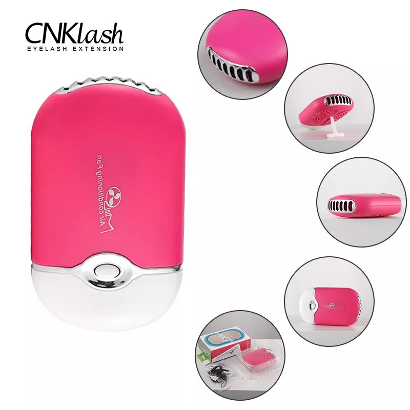 Eyelash Extension Remover At Home - مروحة رموش صغيرة USB سريعة الجفاف