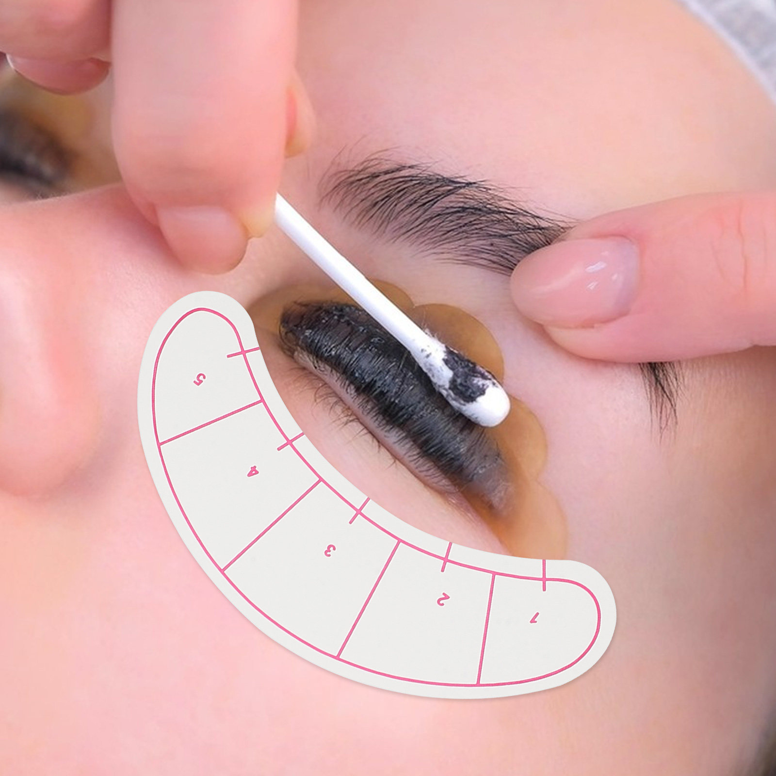 Lash Mapping Sticker - 10 أوراق لاصقة لتمديد الرموش مع