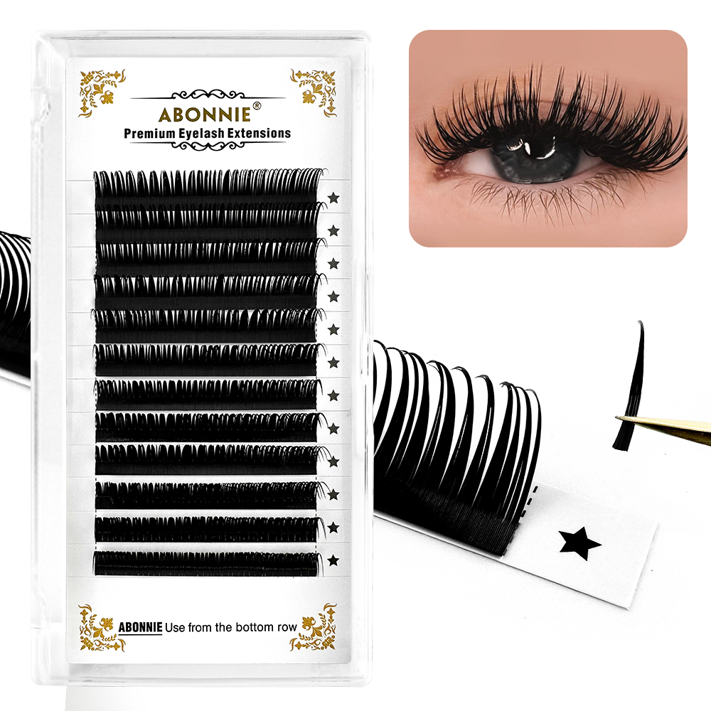 Eyelash Extensions Classic - Abonnie Wet Spikes Lashes Extensions رموش