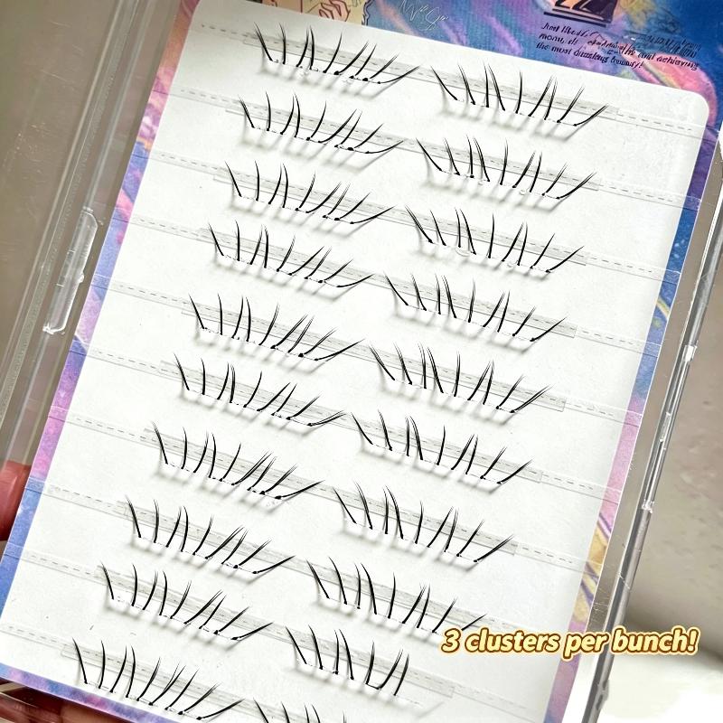 Lash Adhesive Glue - مجموعة رموش سفلية طبيعية كوميدية ذاتية