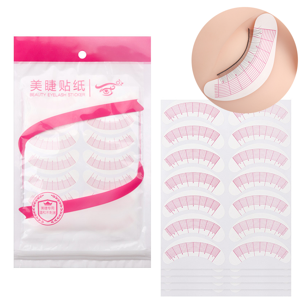 Lash Mapping Sticker - ملصقات للتدريب على إطالة الرموش ،