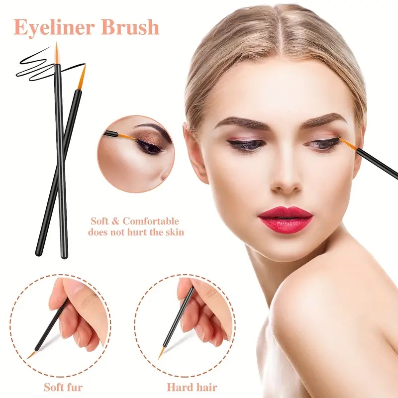 80 قطعة فرشاة للمكياج المهنية  - مراجعة Eyelash Extension Eyeliner وسعره