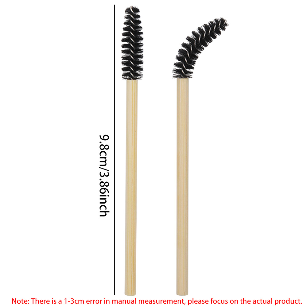 50/100 قطعة فرشاة رموش بمقبض م - مراجعة Eyelash Extension London وسعره