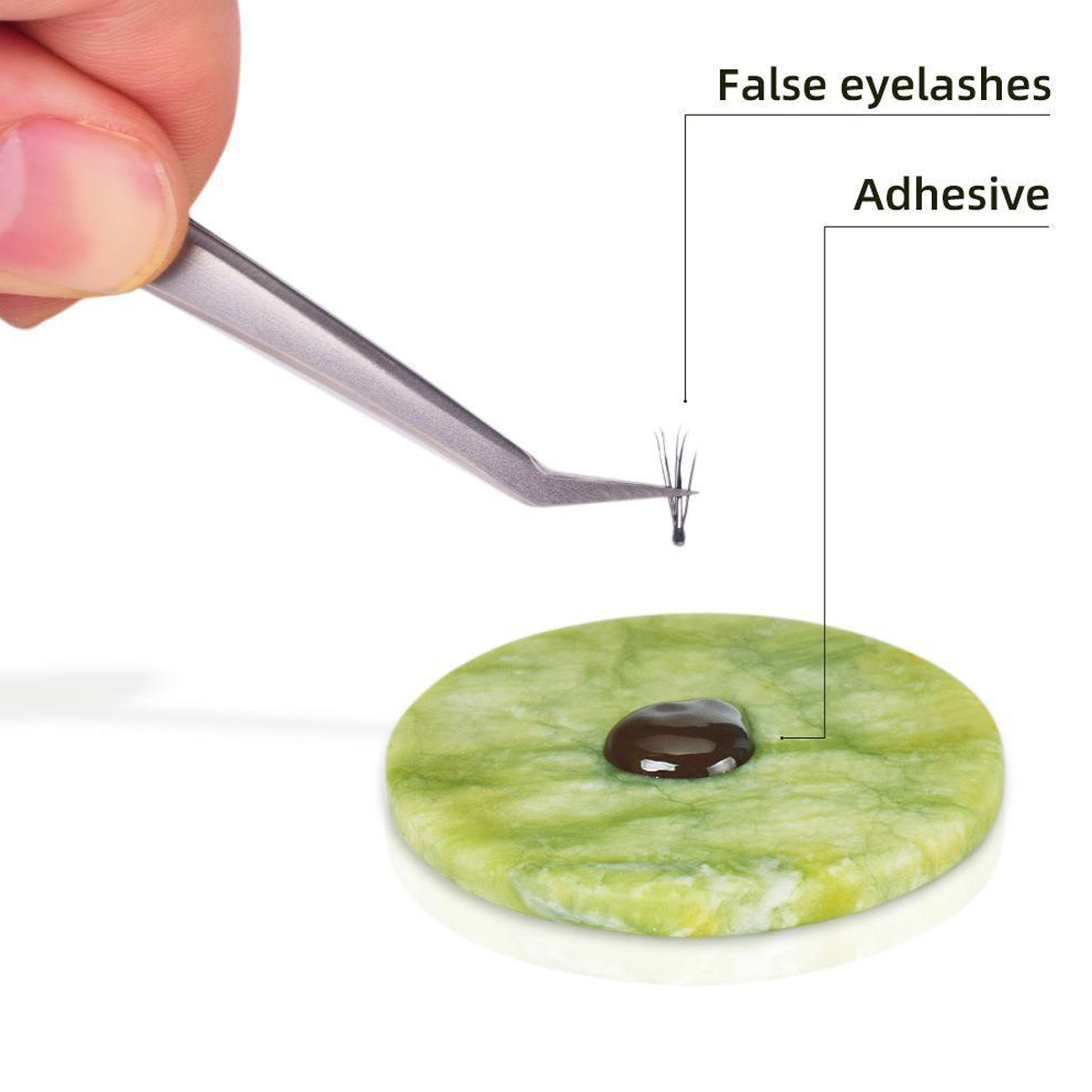 1/2 قطعة رمش الغراء البليت لاش - مراجعة Eyelash Extension London وسعره