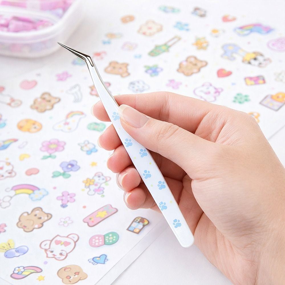 ملقط منحني من الفولاذ المقاوم  - مراجعة Lash Mapping Sticker وسعره