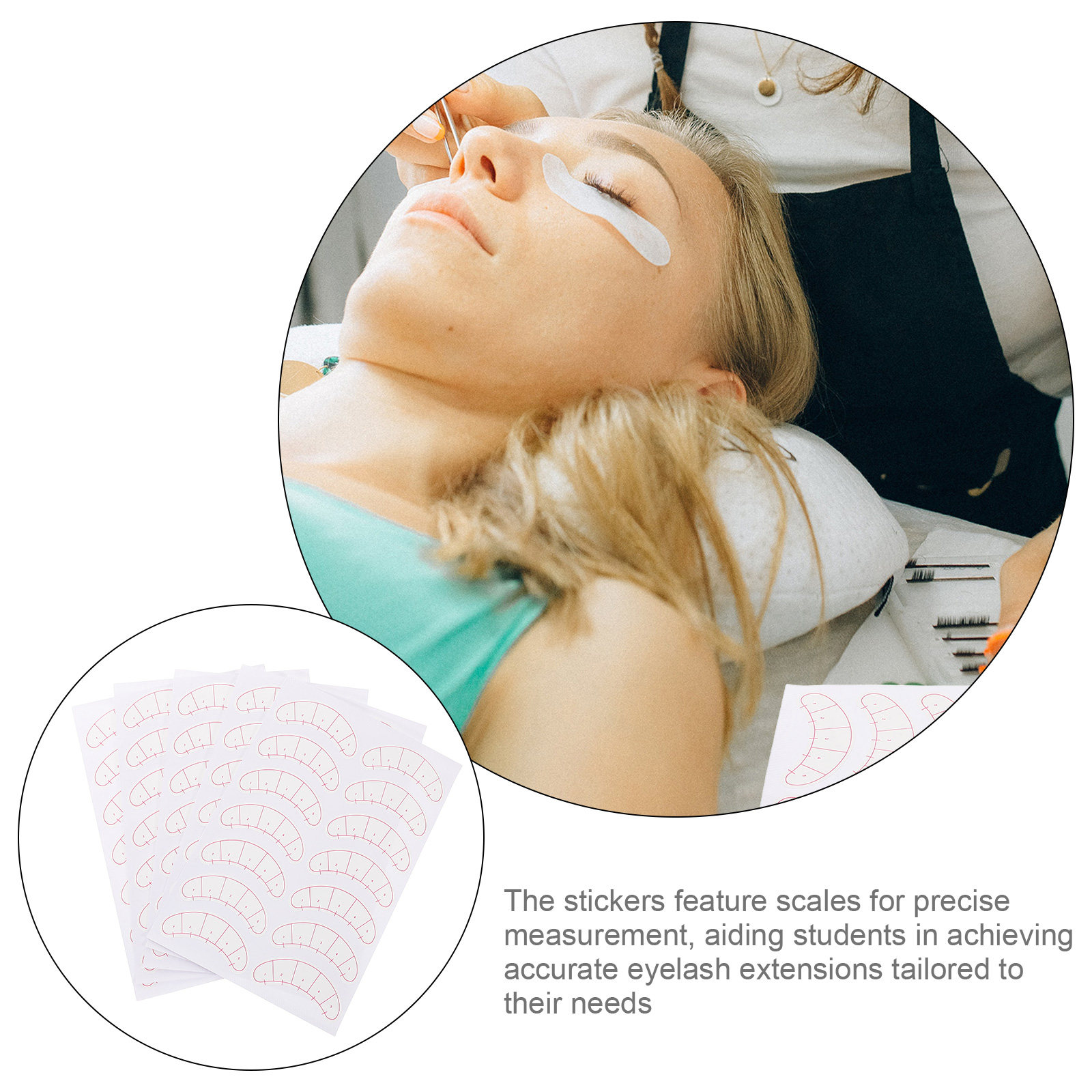 10 أوراق لاصقة لتمديد الرموش م - مراجعة Lash Mapping Sticker وسعره