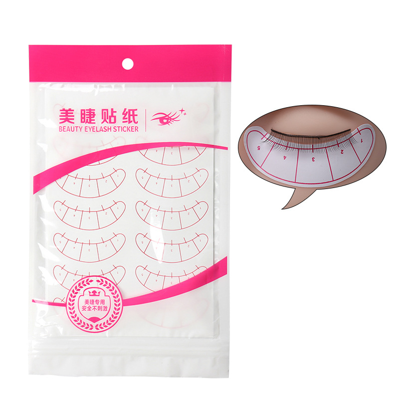 ملصقات للتدريب على إطالة الرمو - مراجعة Lash Mapping Sticker وسعره
