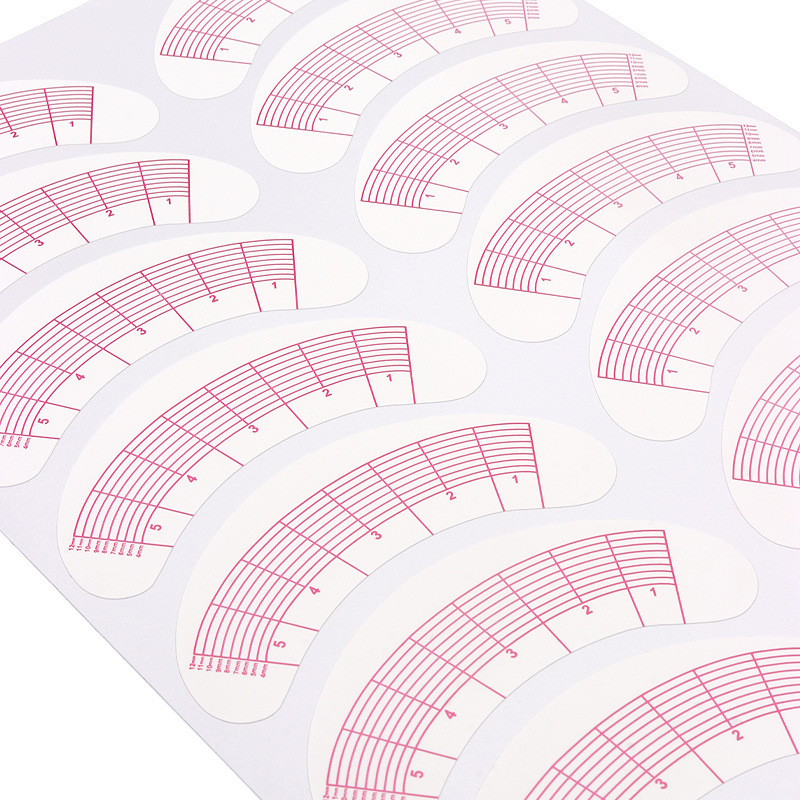 ملصقات للتدريب على إطالة الرمو - مراجعة Lash Mapping Sticker وسعره