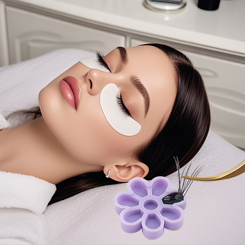 100 قطعة رمش تمديد حامل الغراء - مراجعة Eyelash Extension Examples وسعره