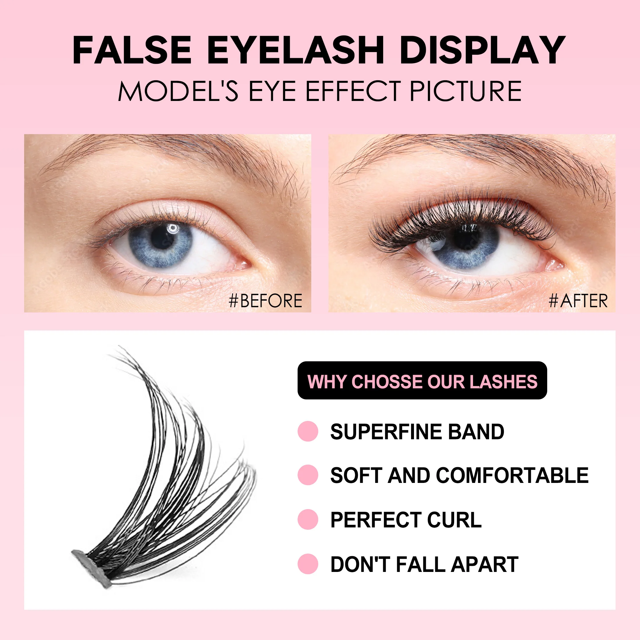 مجموعة أدوات إطالة الرموش ذاتي - مراجعة Eyelash Extension London وسعره